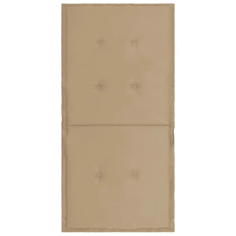 lot de 2 coussins de chaise de jardin 100% polyester beige 100 x 50 x 3 cm DEC021692