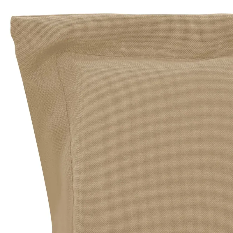 lot de 2 coussins de chaise de jardin 100% polyester beige 100 x 50 x 3 cm DEC021692