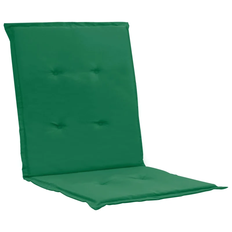 lot de 4 coussins de chaise de jardin 100% polyester imperméable vert 100 x 50 x 3 cm DEC021685