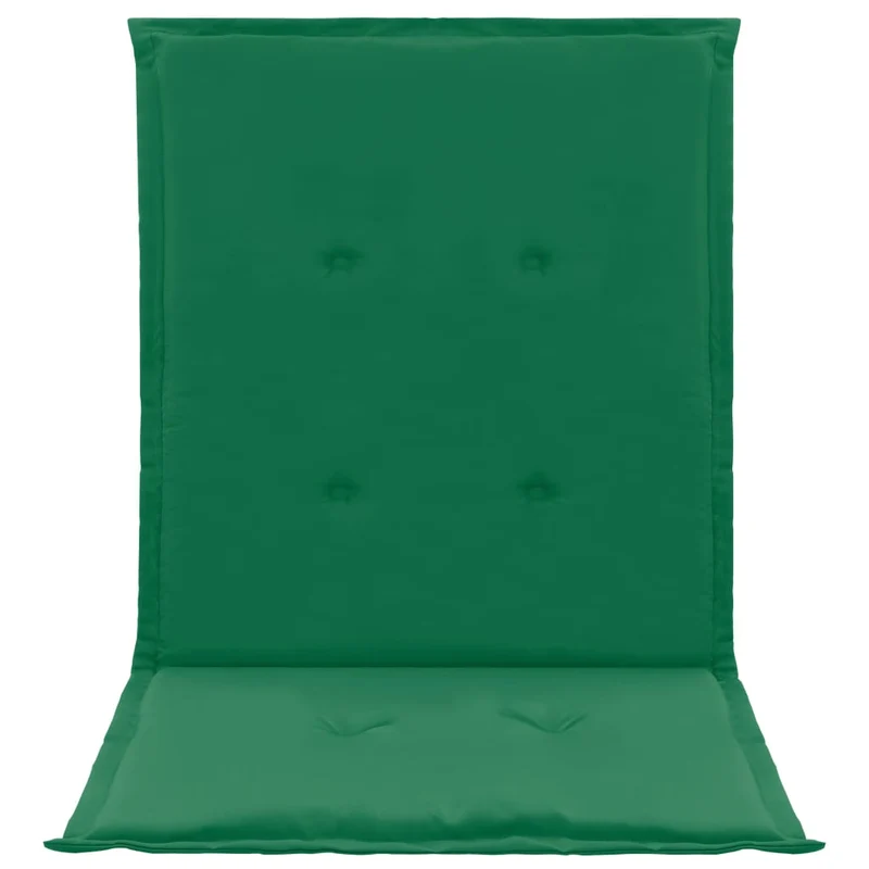 lot de 4 coussins de chaise de jardin 100% polyester imperméable vert 100 x 50 x 3 cm DEC021685
