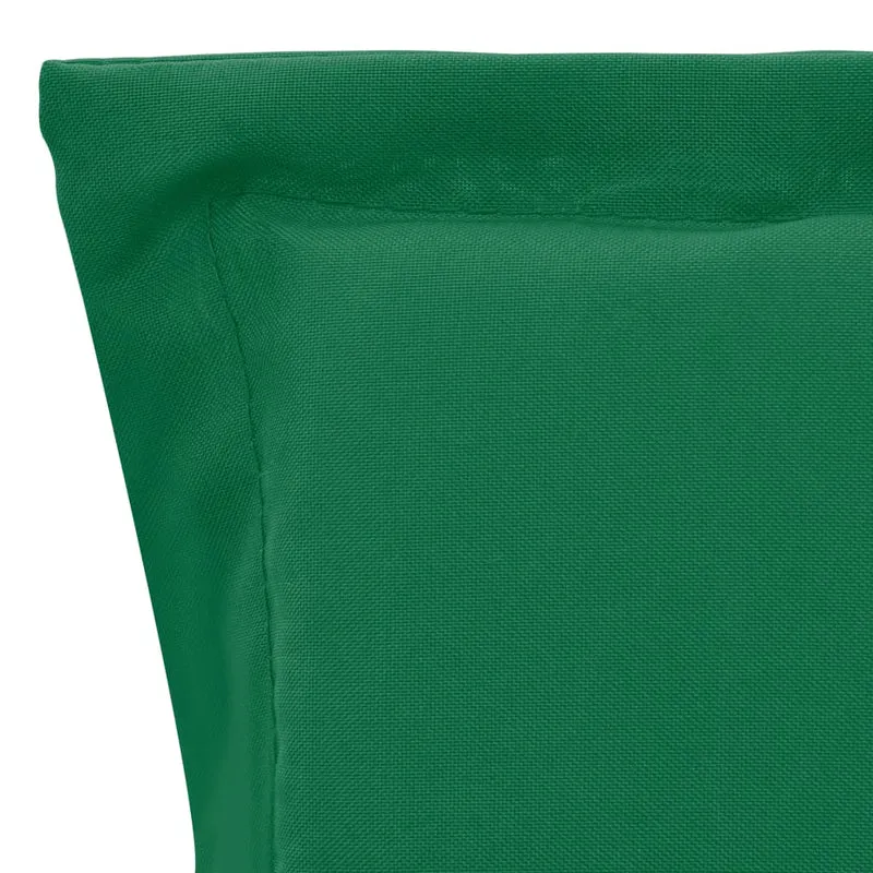 lot de 4 coussins de chaise de jardin 100% polyester imperméable vert 100 x 50 x 3 cm DEC021685