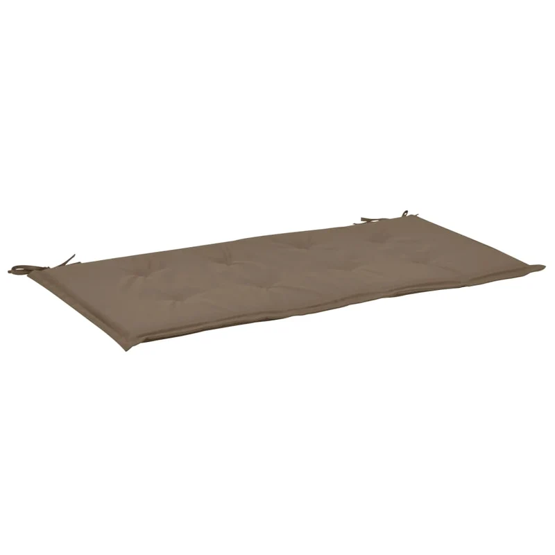 Coussin de banc de jardin 100 % polyester imperméable taupe 100 x 50 x 3 cm DEC021749