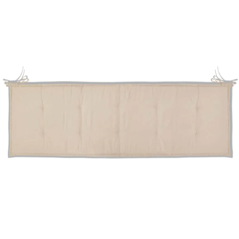 Coussin de banc de jardin Crème 150 x 50 x 3 cm DEC021560