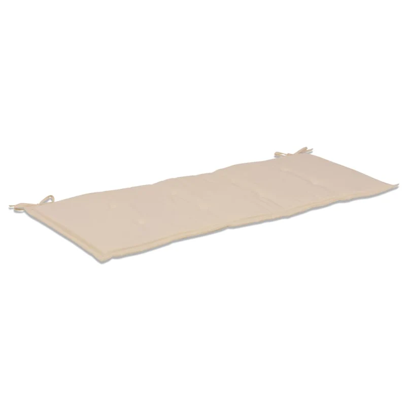 Coussin de banc de jardin Crème 120 x 50 x 3 cm DEC021559