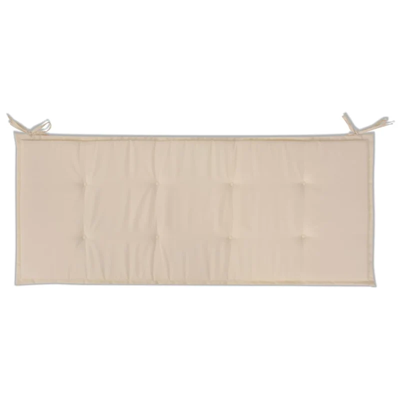 Coussin de banc de jardin Crème 120 x 50 x 3 cm DEC021559