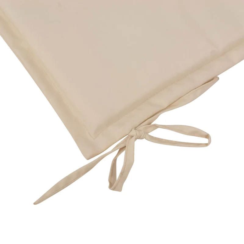 Coussin de banc de jardin Crème 120 x 50 x 3 cm DEC021559