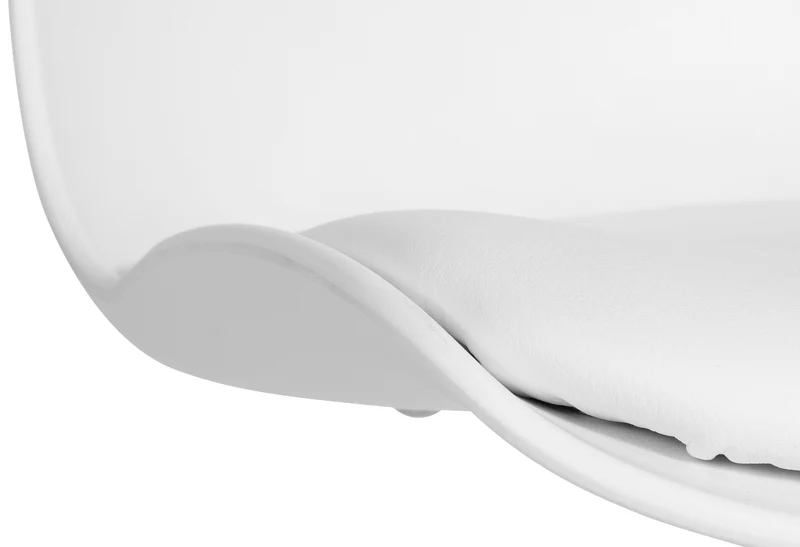 Lot de 2 tabourets de bar hauteur réglable et siège pivotant avec siège en plastique blanc métal blanc 10_0006616