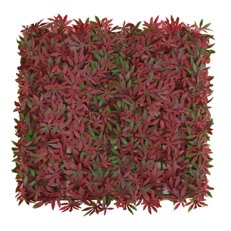 Panneaux muraux brise-vue brise vent pour terrasse et balcon 4x 50x50 cm 1 m² feuillage érable rouge 04_0010229