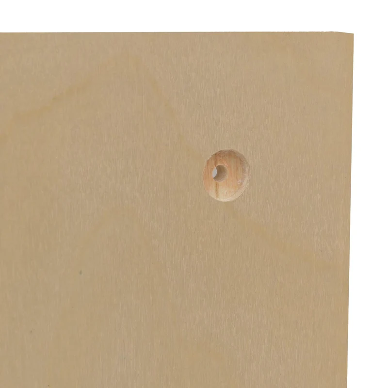 Panneau mural modulable étagère murale perforée 4 tablettes réglables 100 x 50 cm en bois naturel 04_0009084