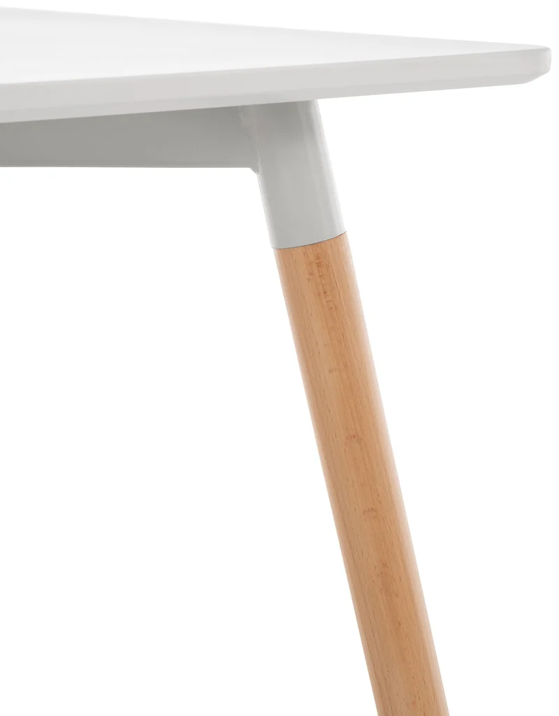 Table de cuisine table d'appoint largeur 60 cm hauteur 75 cm MDF blanc 10_0005532