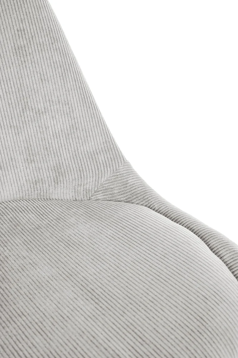Lot de 4 chaises de salle à manger style scandinave en velours côtelé beige CDS10390