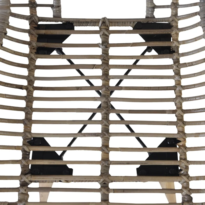 Lot de 4 chaises de salle à manger cuisine marron Rotin naturel CDS021697