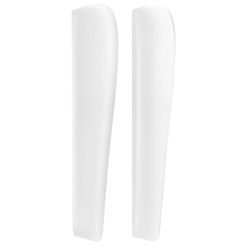 Tête de lit accessoire couchage chambre à coucher meuble avec rebord latéral 103 x 23 x 118/128 cm synthétique blanc TDL0205798