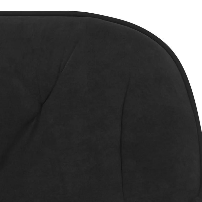 Lot de 2 chaises de salle à manger siège pivotant hauteur réglable noir velours noir DEC025296