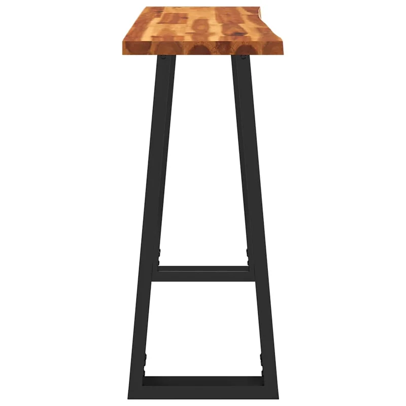 Table console industriel pieds en forme de U 110 x 35 x 80 cm bois d'acacia et acier DEC032280