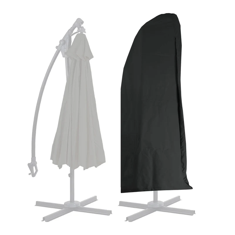 Housse de protection pour parasol déporté jusqu'à 3m avec fermeture éclair anthracite 04_0007051