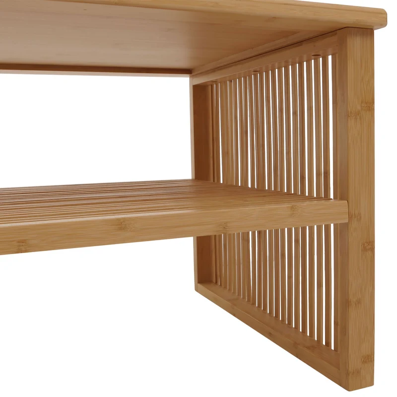 Table basse rectangulaire avec espace de rangement 46 x 97 x 55 cm en bambou naturel 04_0009772