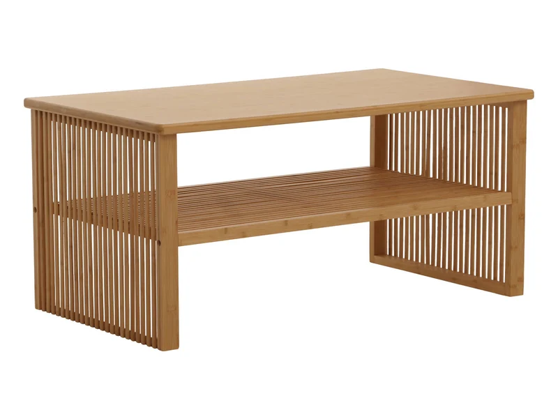 Table basse rectangulaire avec espace de rangement 46 x 97 x 55 cm en bambou naturel 04_0009772