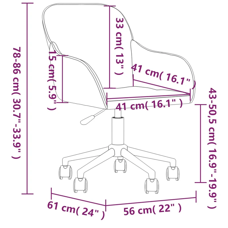 Lot de 2 chaises de salle à manger siège pivotant hauteur réglable rouge bordeau x velours rouge DEC025306
