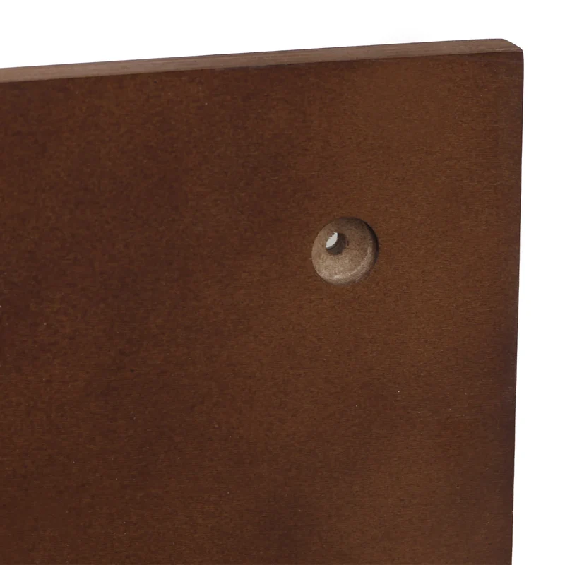 Panneau mural modulable étagère murale avec planches et tiges 100 x 50 cm système perforé contreplaqué marron 04_0009083