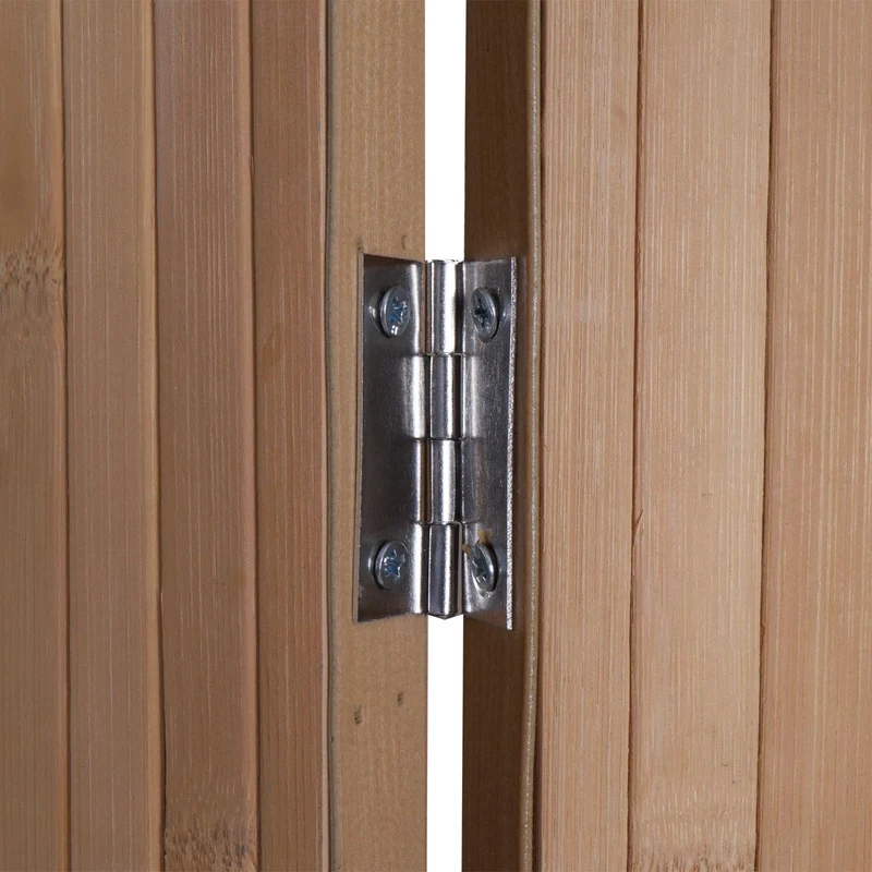Paravent en bambou séparateur de pièce pliable 5 panneaux 170 x 204 cm brise-vue intérieur 04_0009267