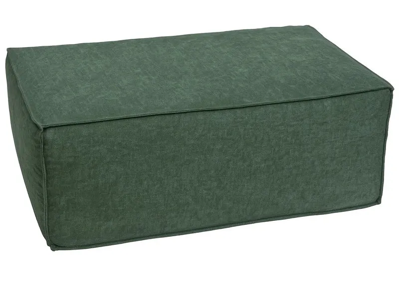 Ottomane repose-pieds module de canapé 38 x 97 x 70 cm design pratique en polyester vert 04_0009301