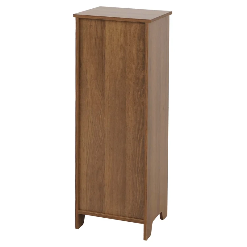 Commode compacte avec 2 tiroirs et paniers amovibles blanc 82 x 30 x 30 cm en MDF marron 04_0009108