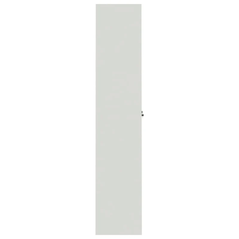 Caissons à tiroirs meuble de bureau portes verrouillables 105 x 40 x 180 cm acier gris clair DEC024534