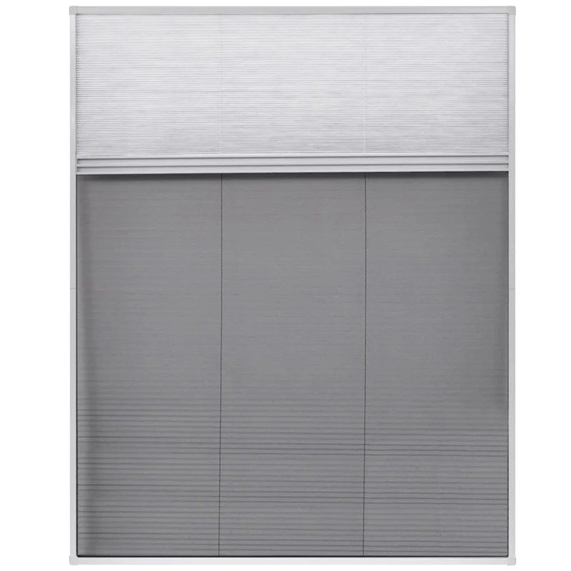 Moustiquaire plissée pour fenêtre et store Aluminium 80 x 100cm DEC022166
