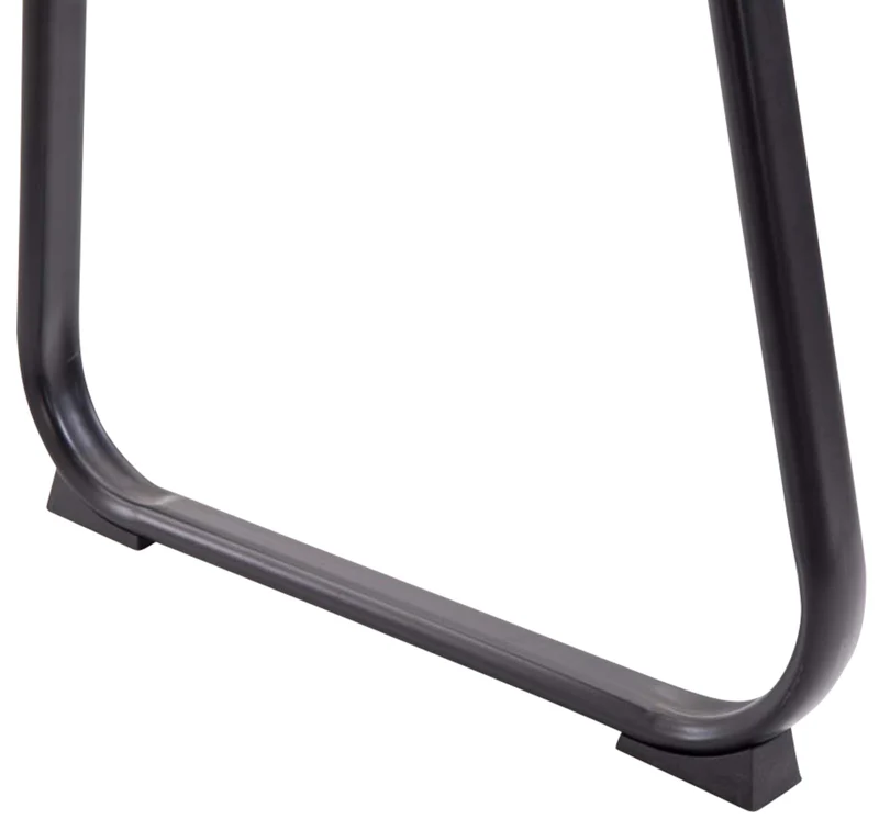 Lot de 2 chaises de bureau visiteur avec accoudoirs assise en PVC gris cadre métal noir 10_0003109