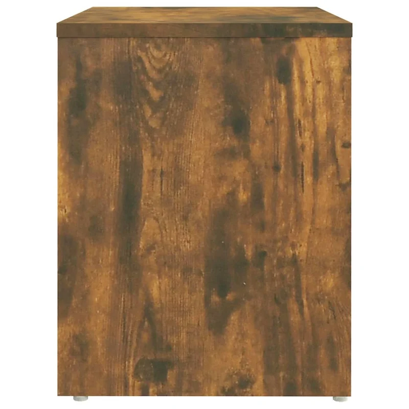 Lot de 2 tables de chevet avec étagère 40 x 30 x 40 cm bois d'ingénierie marron DEC035075