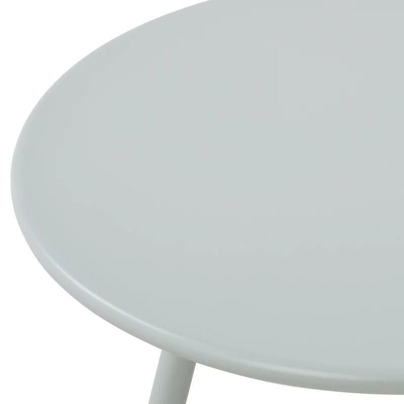 Table basse ronde intérieur / extérieur en polypropylène couleur turquoise – Ø 60 cm résistante aux intempéries 10_0009197