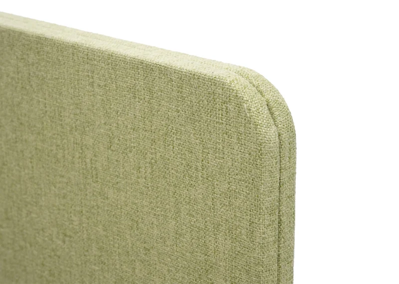 Cloison de bureau acoustique brise-vue tableau d'affichage à double paroi 60x160 cm en tissu vert 04_0006433