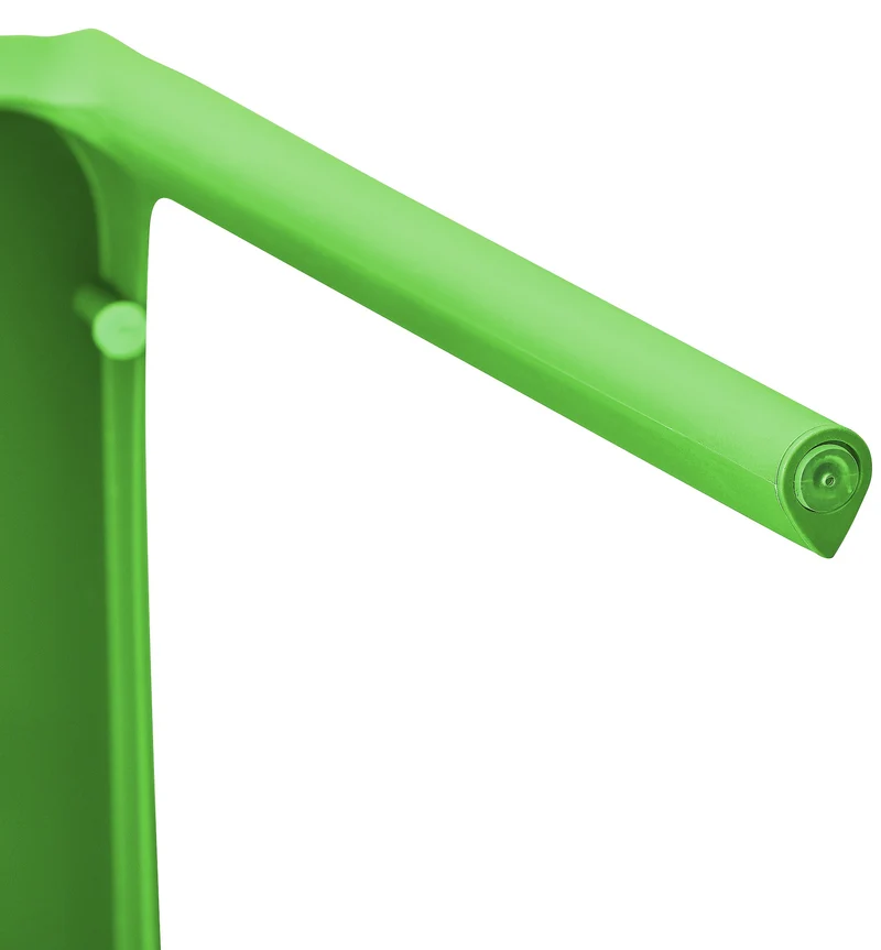 Lot de 2 chaises empilable design en plastique couleur vert résistant aux UV – jardin terrasse et intérieur 10_0007911