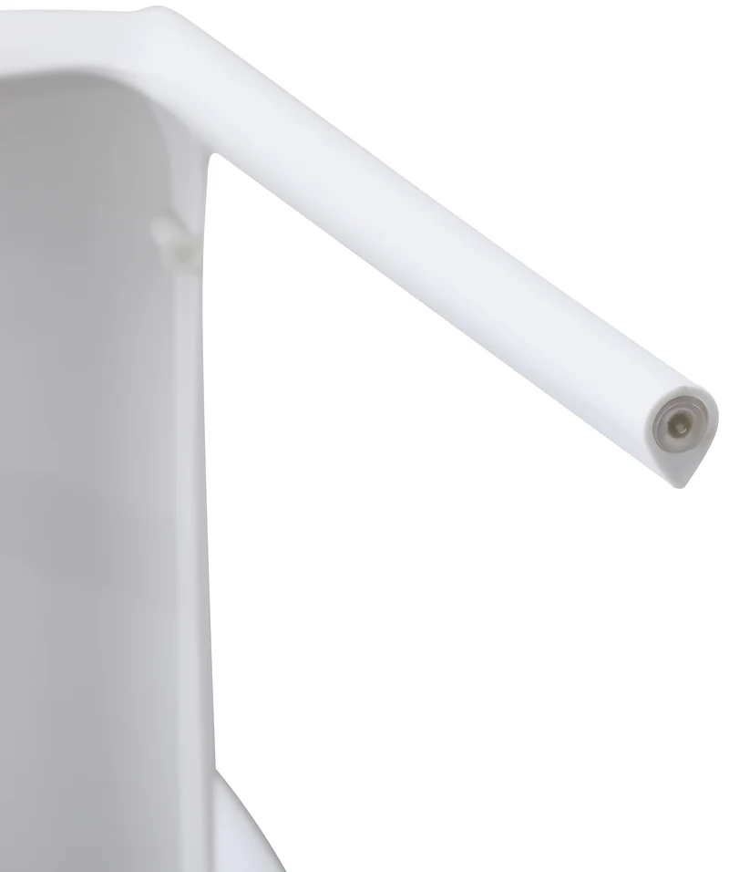 Chaise empilable design en plastique couleur blanc résistant aux UV – jardin terrasse et intérieur 10_0007895