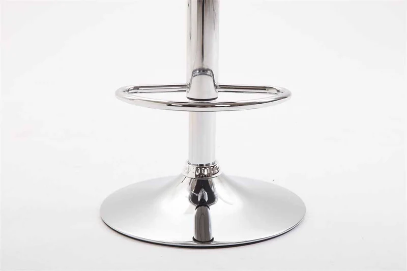 Lot de 2 tabourets de bar moderne et confortable assise en PVC vert coque en plastique et pieds en métal chromé 10_0004233