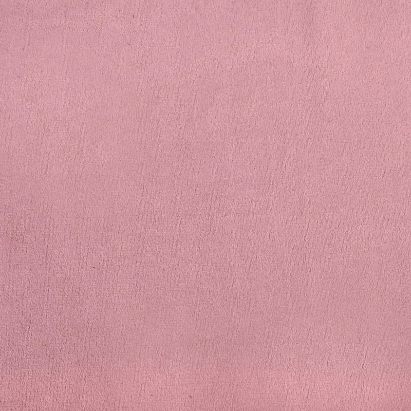 Repose-pieds tabouret bout de lit 60 x 50 x 41 cm en velours rose DEC030547