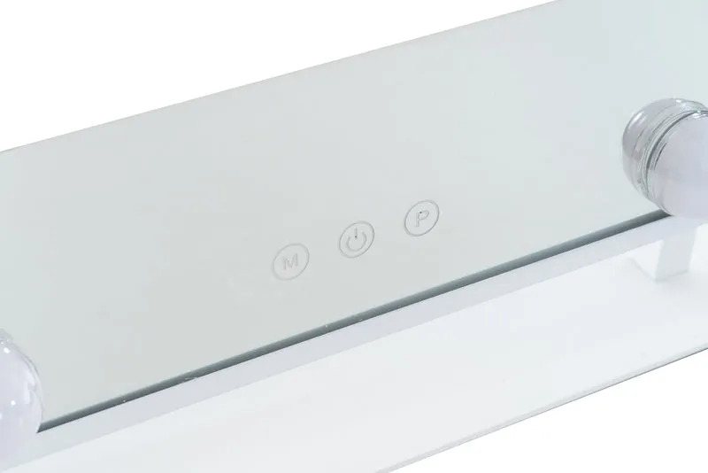 Miroir de maquillage à poser LED 30 x 36 cm avec éclairage réglable 10_0008955