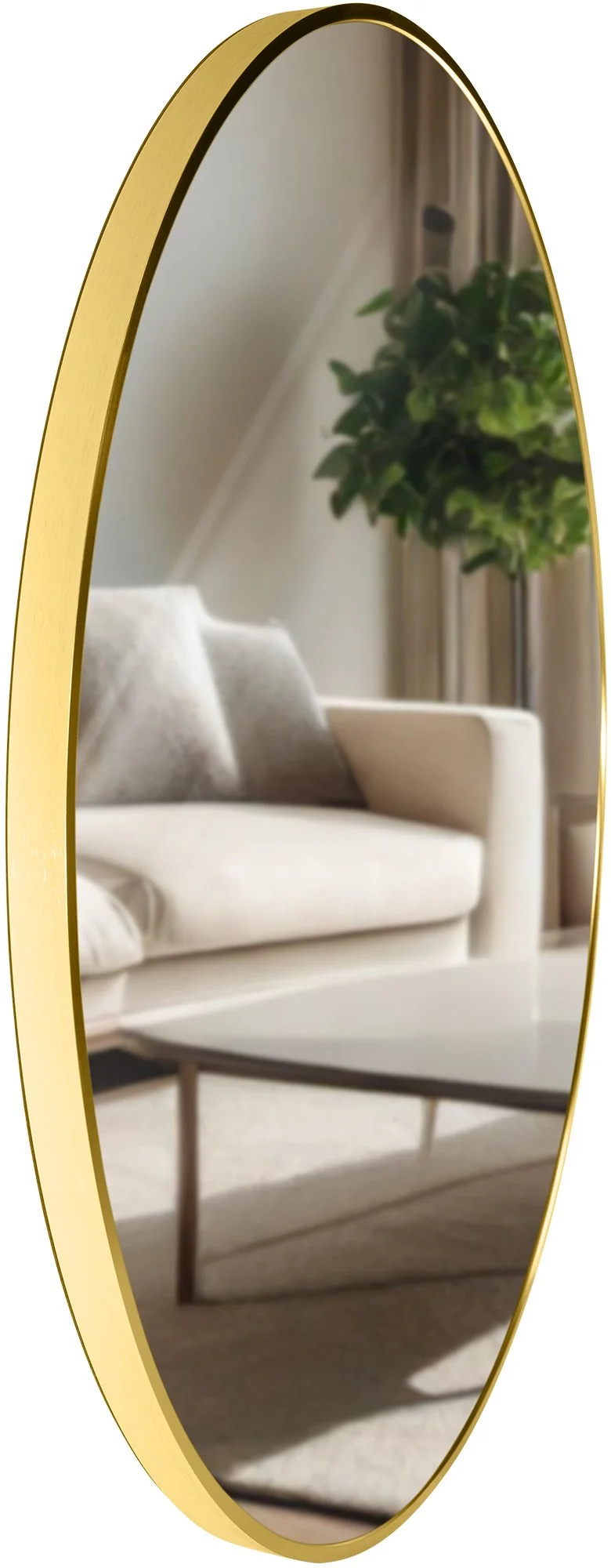 Miroir mural rond en métal doré diamètre 80 cm 10_0008352