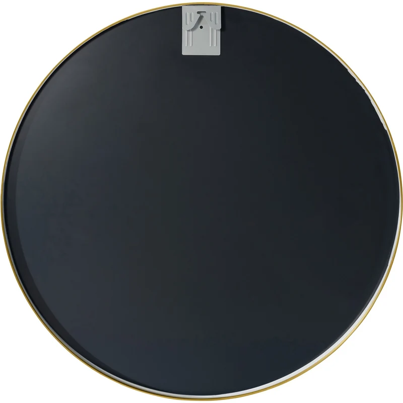 Miroir mural rond en métal doré diamètre 80 cm 10_0008352