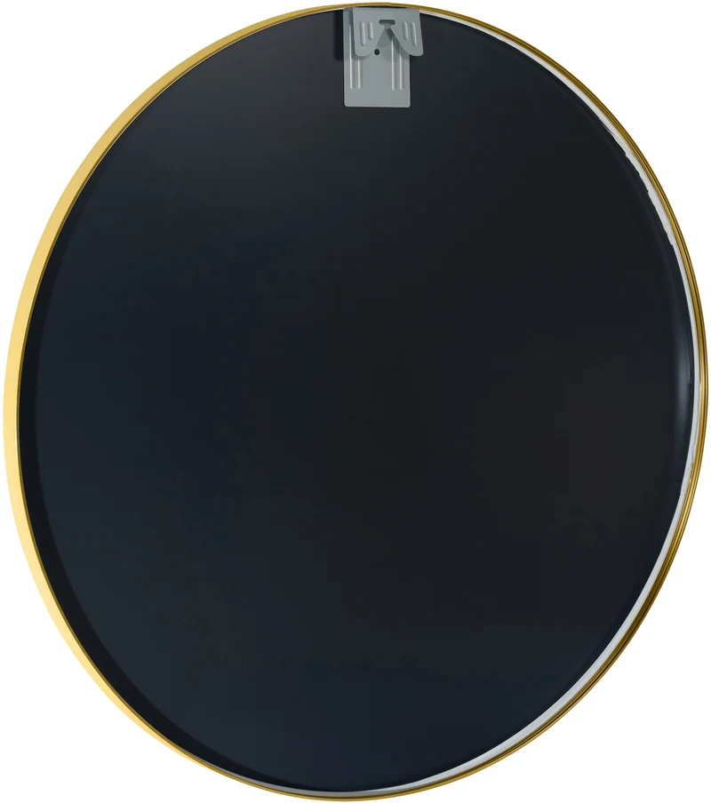 Miroir mural rond en métal doré diamètre 80 cm 10_0008352