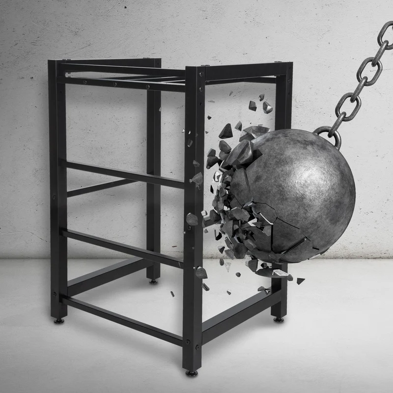 Étagère pour machine à laver – support métallique noir charge 300 kg 10_0008372