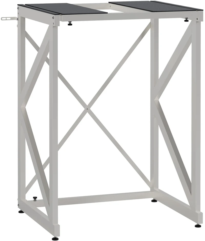 Étagère réglable pour machine à laver & sèche-linge – support métallique blanc 300 kg 10_0008368