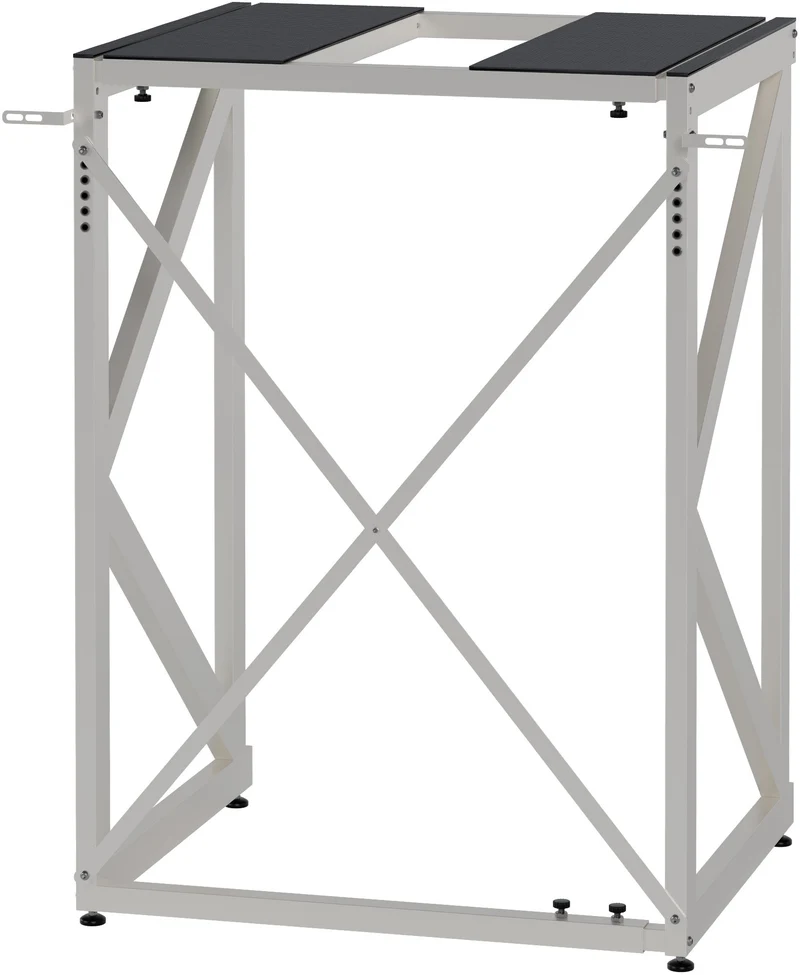 Étagère réglable pour machine à laver & sèche-linge – support métallique blanc 300 kg 10_0008368