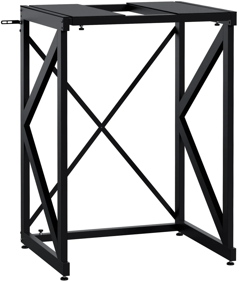 Étagère réglable pour machine à laver & sèche-linge – support métallique noir 300 kg 10_0008367