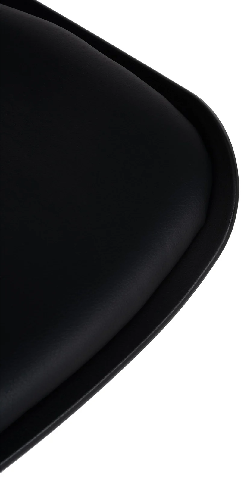 Tabouret de bar x2 avec repose-pieds hauteur réglable desing moderne en PVC noir et métal noir 10_0004017