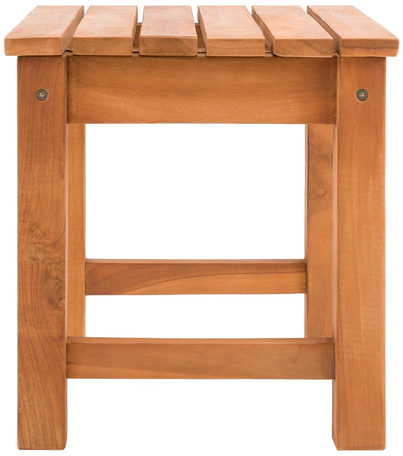 Table d'appoint table de jardin tabouret 43x51x39 cm en bois de teck massif 10_0009130