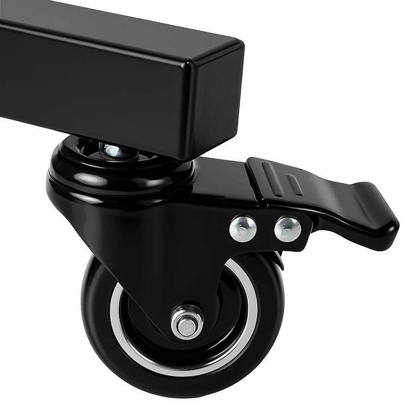 Portant penderie sur roulettes tube hauteur et largeur réglable 120x50x190 acier noir 10_0008988
