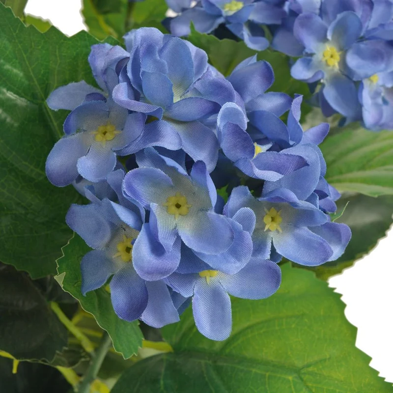 Plante hortensia artificielle avec pot 60 cm bleu DEC021920
