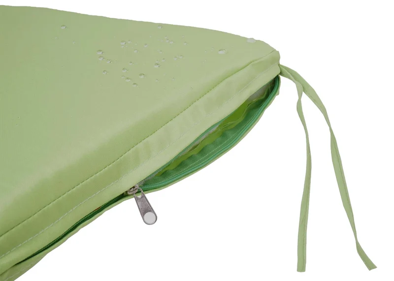 Banquette coffre de jardin 3 places en polyrotin anthracite avec compartiment de rangement coussin vert 04_0005804